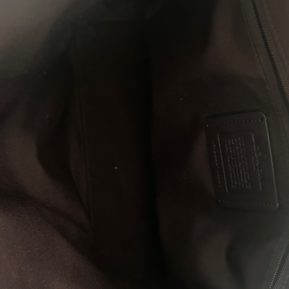 Coach Purple Pebbled Leather Satchel with Gold Hardware - Picture 11 of 11